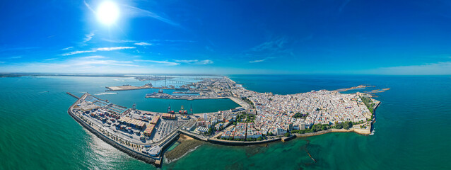 Aerial view of Cádiz in southern Spain  © Mike Workman