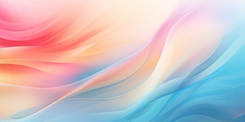 Obraz premium a blue and pink background with wavy lines