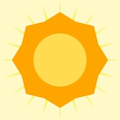 Yellow Sun Light Shine Bright