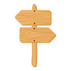 Wooden Board Sign Illustration