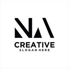 NA ,AN ,N ,A Abstract Letters Logo Monogram
Keywords: