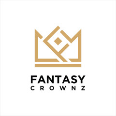 Obraz premium Crown Logo Design Template Element