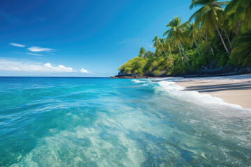 Fototapeta premium Tropical beach in the sunshine