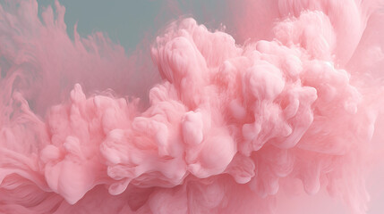 Pink cotton candy illustration - obrazy, fototapety, plakaty