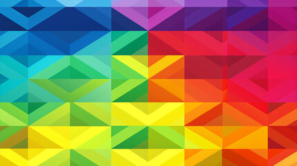 Fototapeta premium A texture or background with a pop art - inspired pattern that represents the colors of the rainbow flag, a symbol of the LGBT community. Generative AI 