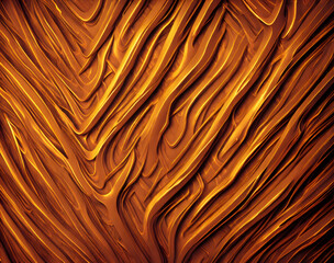 Gold curvy waves background. Minimal abstract texture.