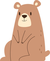 Obraz premium Sitting Bear Animal