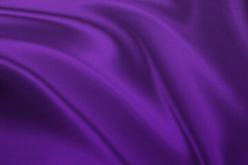 violet purple silk satin, abstract background, silky soft smooth texture, wave fold, fashion backdrop concept