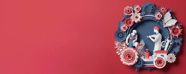 Labor day background with a copy space