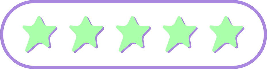 Obraz premium rating star illustration. colored rating stars