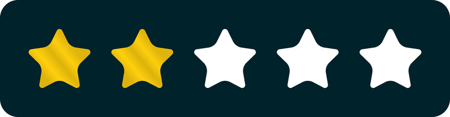 rating star illustration. colored rating stars