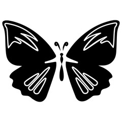 Butterfly icon vector. Insect illustration sign. Butterfly symbol or logo.