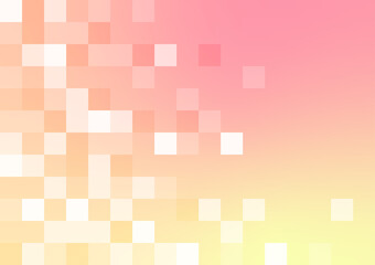 Square pattern blur yellow pink gradient banner cover background