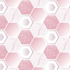 marble honeycomb glitter pattern geometry