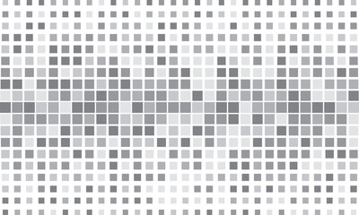 Abstract fade square background design in grey and white colors.