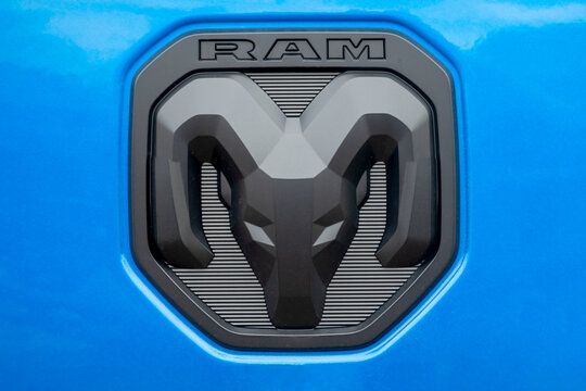 Dodge RAM Emblem Close-Up and Trademark Logo