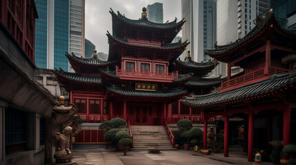 "Discover the captivating blend of old and new in Hong Kong's Central district, where ancient traditions harmoniously coexist with modern skyscrapers, creating a vibrant tapestry of cultural heritage 