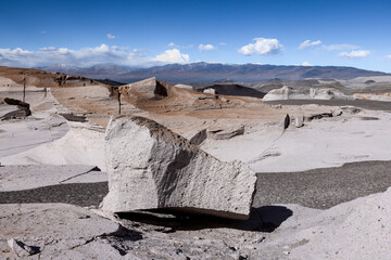 Campo de Piedra Pomez - a bizarre but beautiful landscape in the Argentinian highlands with a huge...