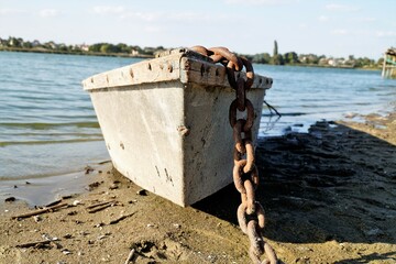 Old boat ashore.