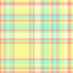 Plaid textile fabric of seamless background tartan with a vector texture check pattern.