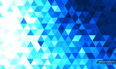 Blue ice hexagon background,vector illustration of crystal glass pattern.frozen ice color.