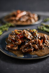 Stir Fried Pork with Black Pepper