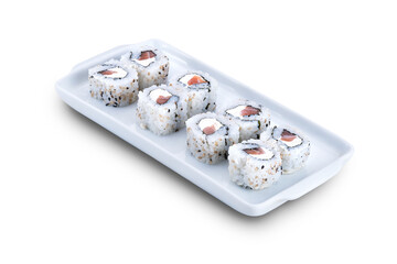 japanese food on white background