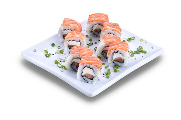 japanese food on white background