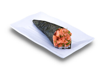 japanese food on white background