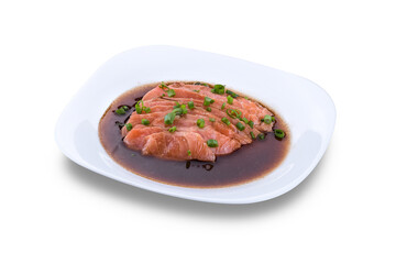 japanese food on white background