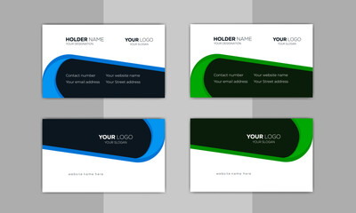 Corporate Business Card Design Template |  Modern Creative Business Card Template, Developer Designer Visiting Card Design ideas for personal identity