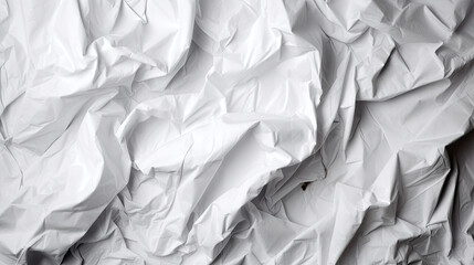 Blank white crumpled and creased paper poster texture background