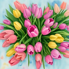 Obraz premium bouquet of tulips