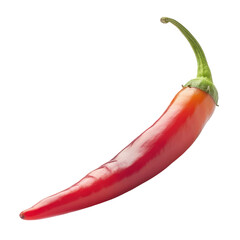 red hot chili pepper isolated on transparent background cutout