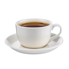 Obraz premium cup of coffee isolated on transparent background cutout