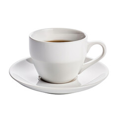 Obraz premium cup of coffee isolated on transparent background cutout