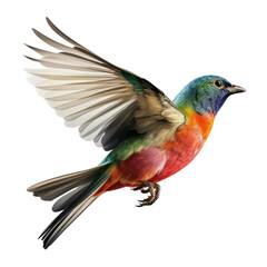 Fototapeta premium bird fly isolated on transparent background cutout