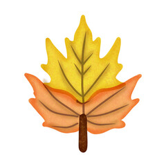 hand holding autumn leaf - 620192175
