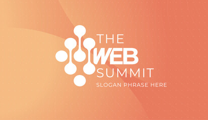 logo graphic design of annual event summit and title made for Technology theme - annual convention for web