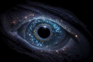 A fascinating open eye in the middle of space