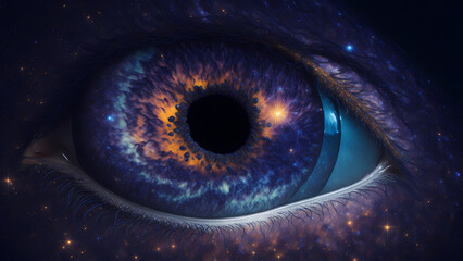 A fascinating open eye in the middle of space