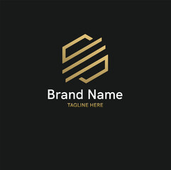 Creative and elegant S icon