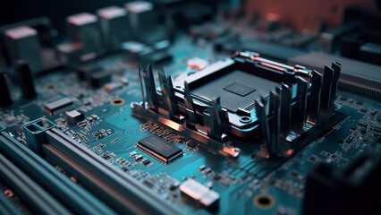 Fototapeta na wymiar computer circuit board