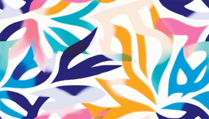 Modern colorful abstract pattern. Hand drawn trendy illustrations. Creative collage seamless pattern