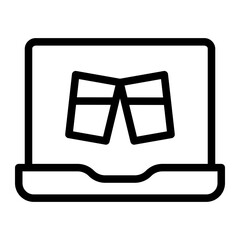 Fototapeta premium cheers line icon