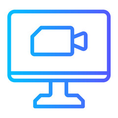 monitor gradient icon