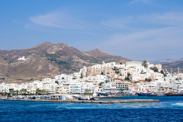 The Chora of Naxos Island. Cyclades of Greece.