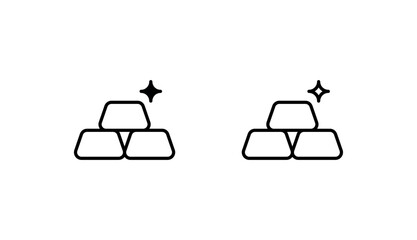 Gold icon design with white background stock illustration