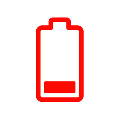 Battery icon vector on trendy design