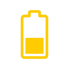 Battery icon vector on trendy design